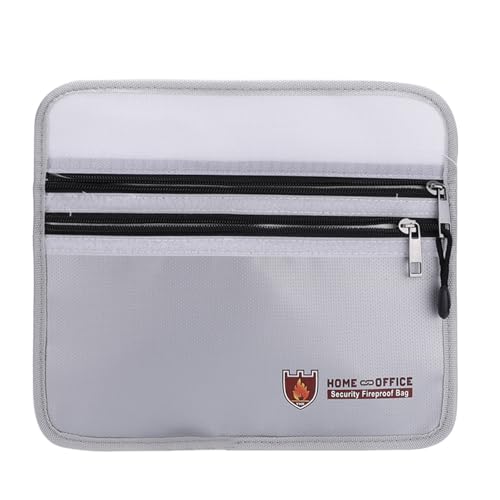 Fires Bag Horizontale Dokumententasche Bargeld Schutztasche Wasserakte Ordner für Pässe Wertsachen von ETAWDE
