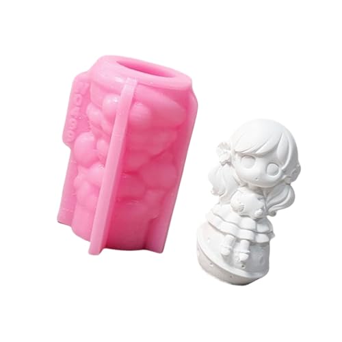 Silikonform für kleine Mädchen, für Epoxidharz, Prinzessin, Gips, Silikonform, Seifenherstellung von ETAWDE