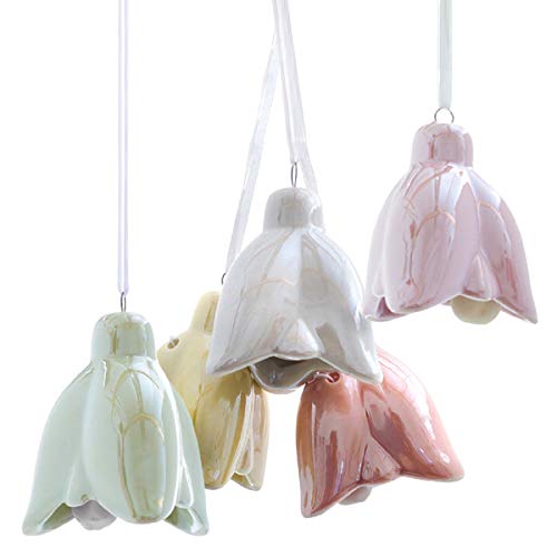 frühlingshafte dekorative Blütenanhänger Glocken-Blumenanhänger Porzellan hellgrün helltaupe Hellrosa gelb orange Preis für 5 Stück SortiertF frühlingshafte dekorative Blütenanhänger Glocken-Blumenanhänger Porzellan hellgrün helltaupe Hellrosa gelb orange Preis für 5 Stück SortiertF von ETC