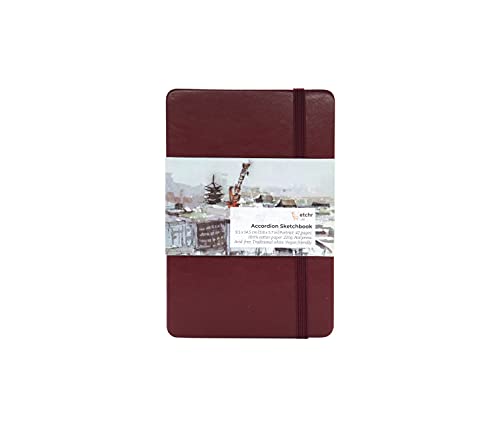 Etchr : Akkordeon-Skizzenbuch, 220 g/m²: 9,5 x 14,5 cm, heißgepresst Etchr : Akkordeon-Skizzenbuch, 220 g/m²: 9,5 x 14,5 cm, heißgepresst von ETCHR