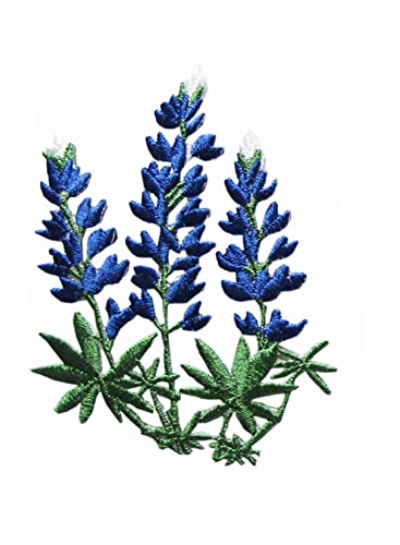 ETDesign #E04503B Blue Bloom Lavendel Gartenarbeit Blume Texas Bluebonnet Wildblume Stickerei Aufnäher Aufbügler Applikation Patch - 6,3 cm x 7 cm ETDesign #E04503B Blue Bloom Lavendel Gartenarbeit Blume Texas Bluebonnet Wildblume Stickerei Aufnäher Aufbügler Applikation Patch - 6,3 cm x 7 cm von ETDesign