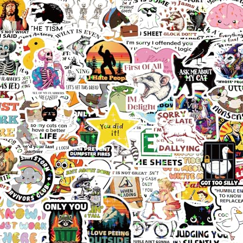 238 PCS Lustige Aufkleber für Erwachsene - Holographische sarkastische Meme-Aufklebers | Wasserdichte Vinyl-Laptop-Aufkleber, Wasserflasche, Telefon, Kindle | Keine Wiederholungen 238 PCS Lustige Aufkleber für Erwachsene - Holographische sarkastische Meme-Aufklebers | Wasserdichte Vinyl-Laptop-Aufkleber, Wasserflasche, Telefon, Kindle | Keine Wiederholungen von ETHEL