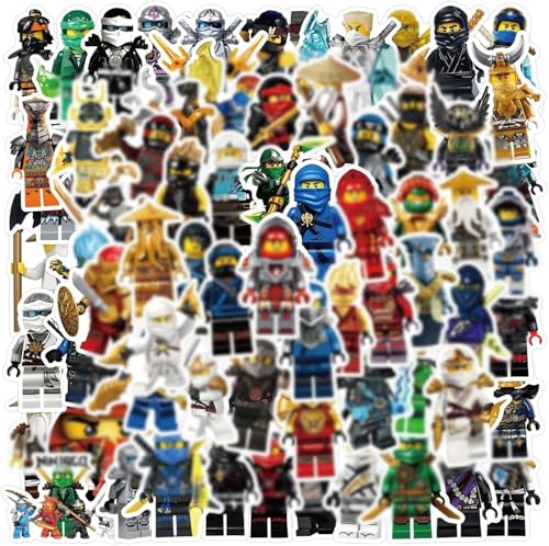 Cartoon-Ninja-Aufkleber für Kinder, Ninja-Aufkleber, Geschenk für Teenager-Geburtstagsparty, Vinyl, wasserdicht, ästhetische Aufkleber für Wasserflaschen, Laptop, Handy, 120 Stück Cartoon-Ninja-Aufkleber für Kinder, Ninja-Aufkleber, Geschenk für Teenager-Geburtstagsparty, Vinyl, wasserdicht, ästhetische Aufkleber für Wasserflaschen, Laptop, Handy, 120 Stück von ETHEL