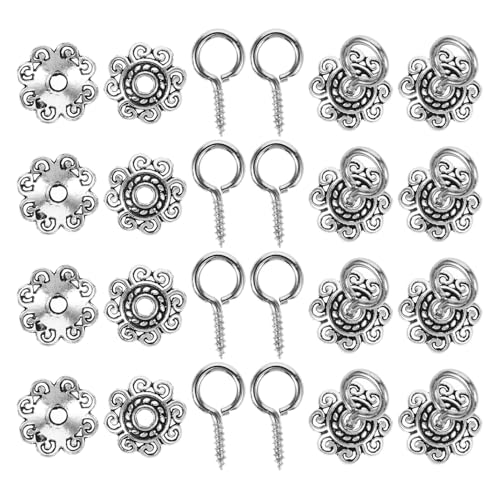 ETHZZLE 1 Satz Teilige Spacer Perlen mit Augenpins Bastelzubehör für DIY Schmuckherstellung Dekorative Perlenkappen für Armbänder und für Kreative Projekte ETHZZLE 1 Satz Teilige Spacer Perlen mit Augenpins Bastelzubehör für DIY Schmuckherstellung Dekorative Perlenkappen für Armbänder und für Kreative Projekte von ETHZZLE