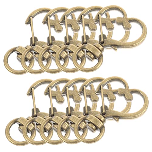 ETHZZLE 10 Stück Karabinerhaken Herzform Schlüsselanhänger Snap Hooks Drehbar für DIY Schlüsselbunde Hundeleinen Bastelprojekte Einfache Montage Sicherer Verschluss ETHZZLE 10 Stück Karabinerhaken Herzform Schlüsselanhänger Snap Hooks Drehbar für DIY Schlüsselbunde Hundeleinen Bastelprojekte Einfache Montage Sicherer Verschluss von ETHZZLE