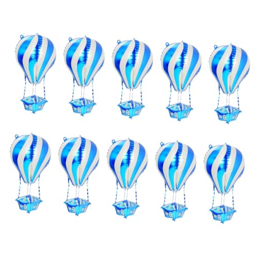 ETHZZLE 10 Stück Teiliges Heißluftballon Aluminium Folienballon Farbecht und Langlebig für Geburtstagsfeiern und Festliche Partydekoration Lebendige Effekte für Unvergessliche Events ETHZZLE 10 Stück Teiliges Heißluftballon Aluminium Folienballon Farbecht und Langlebig für Geburtstagsfeiern und Festliche Partydekoration Lebendige Effekte für Unvergessliche Events von ETHZZLE