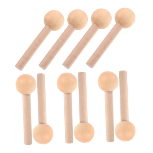 ETHZZLE 10 Stück Teiliges aus Naturbelassenen Holz Pegs mit Rundem Kugelkopf Glatter Oberfläche Langlebig und Sicher für Pegboard Lochwände für Dekoration und Handwerkliche Anwendungen ETHZZLE 10 Stück Teiliges aus Naturbelassenen Holz Pegs mit Rundem Kugelkopf Glatter Oberfläche Langlebig und Sicher für Pegboard Lochwände für Dekoration und Handwerkliche Anwendungen von ETHZZLE