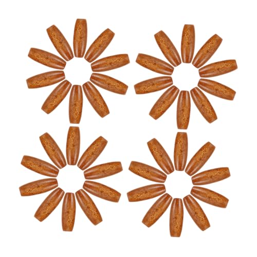 ETHZZLE 150 Stück Oval Natur Holzperlen mit Robuste Ahorn Spacer Perlen zum Auffädeln für Schmuckherstellung Türvorhänge Taschen Diy Bastelprojekte von ETHZZLE
