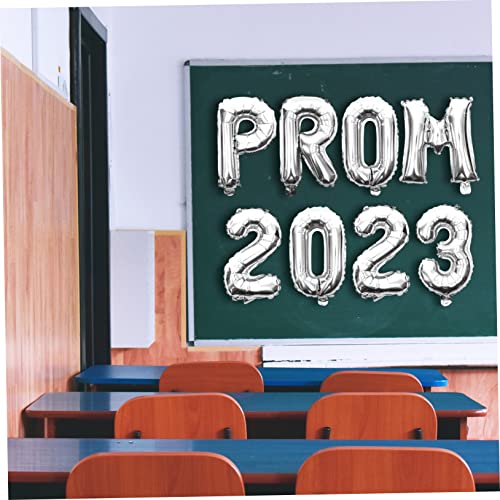 ETHZZLE 2 Sätze Abschlussdeko Luftballons Graduation Party Silber Prom Folienballons Classroom Dekoration für Abschlussfeier Party von ETHZZLE
