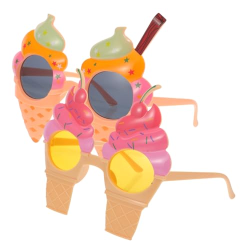 ETHZZLE 2 Stück Hawaii Partybrillen Eiscreme-design Lustige Kostümbrille Wiederverwendbar Leichte Foto-requisite für Strand Karneval Maskerade Musikfestival Tanz und Sommerveranstaltungen ETHZZLE 2 Stück Hawaii Partybrillen Eiscreme-design Lustige Kostümbrille Wiederverwendbar Leichte Foto-requisite für Strand Karneval Maskerade Musikfestival Tanz und Sommerveranstaltungen von ETHZZLE