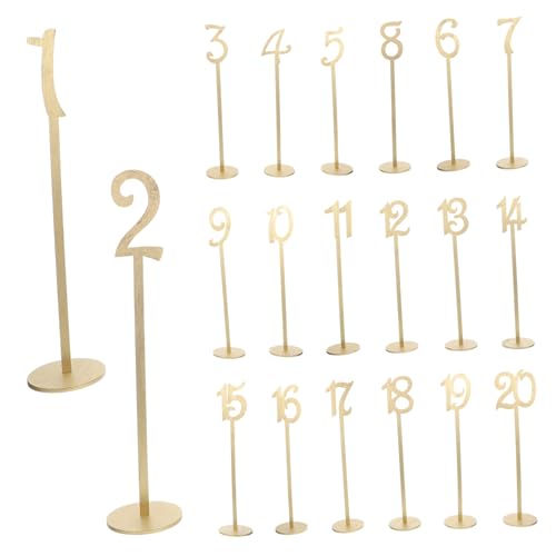ETHZZLE 20 Stück Teiliges Holz Tischnummern mit Stabilem Standfuß Zahlen Freistehend Goldfarben für Hochzeit Geburtstag Empfang Party Restaurant Sitzplatzreservierung ETHZZLE 20 Stück Teiliges Holz Tischnummern mit Stabilem Standfuß Zahlen Freistehend Goldfarben für Hochzeit Geburtstag Empfang Party Restaurant Sitzplatzreservierung von ETHZZLE