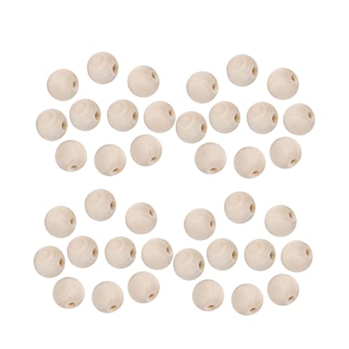 ETHZZLE 300 Stück Naturholzperlen Rund DIY Bastelperlen für Schmuckherstellung Armbänder Anhänger Kreative Zubehör Holzperlen für DIY Schmuck und Dekoration von ETHZZLE
