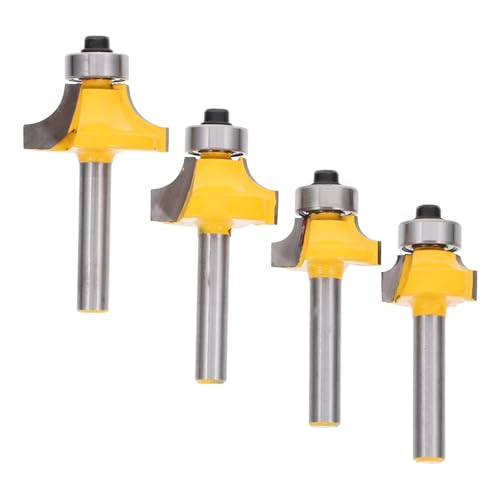 ETHZZLE 4 Stück Teiliges Rundover Fräser Bit für Holzverarbeitung Hochwertige Fräswerkzeuge für Präzises Trimmen Kanten für DIY Projekte und Professionelle Arbeiten ETHZZLE 4 Stück Teiliges Rundover Fräser Bit für Holzverarbeitung Hochwertige Fräswerkzeuge für Präzises Trimmen Kanten für DIY Projekte und Professionelle Arbeiten von ETHZZLE