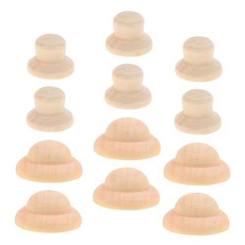 ETHZZLE 40 Stück Teiliges DIY Holzpuppen Hüte zum Bemalen Naturbelassene Unbemalte Bastelaccessoires aus Hochwertigem Holz Glatte Oberfläche für Kreative Bastelprojekte ETHZZLE 40 Stück Teiliges DIY Holzpuppen Hüte zum Bemalen Naturbelassene Unbemalte Bastelaccessoires aus Hochwertigem Holz Glatte Oberfläche für Kreative Bastelprojekte von ETHZZLE