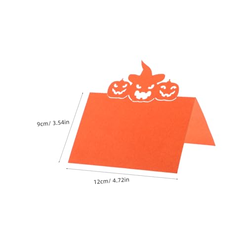 ETHZZLE 50 Stück Halloween Tischkarten mit Kürbismotiv Herbstliche Namenskarten aus Papier Personalisierbare Sitzplatzkarten für Party Dinner Thanksgiving und Festlichkeiten ETHZZLE 50 Stück Halloween Tischkarten mit Kürbismotiv Herbstliche Namenskarten aus Papier Personalisierbare Sitzplatzkarten für Party Dinner Thanksgiving und Festlichkeiten von ETHZZLE