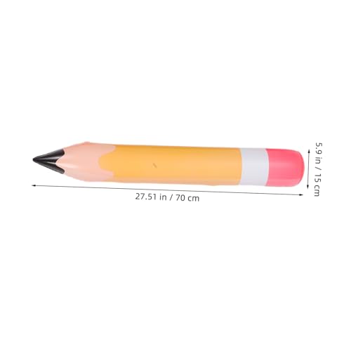 ETHZZLE 6 Stück Große Aufblasbare Bleistiftballons Bunte Schulparty Deko Vielseitige Hängende Klassenzimmer Deko und Leicht für Schulstart Abschlussfeier Foto Requisiten von ETHZZLE