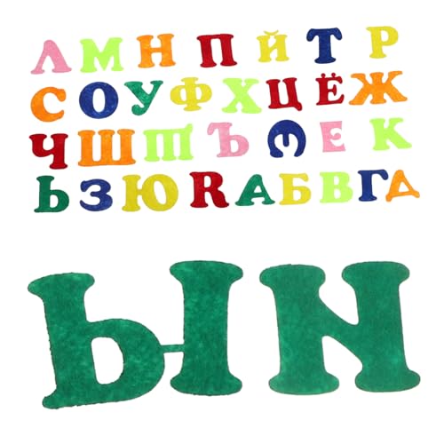 ETHZZLE Bunte Russische Alphabet Buchstaben Aufkleber aus Filz und Vliesstoff Selbstklebend Interaktive Lernhilfe für Dekor für Kindergarten und Schulprojekte ETHZZLE Bunte Russische Alphabet Buchstaben Aufkleber aus Filz und Vliesstoff Selbstklebend Interaktive Lernhilfe für Dekor für Kindergarten und Schulprojekte von ETHZZLE