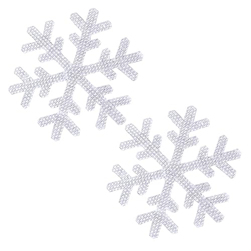 ETHZZLE Glitzer Schneeflocken Strass Aufkleber Für Kleidung Taschen Hüte Und Gepäck Kreative Dekorationen Für DIY Projekte von ETHZZLE