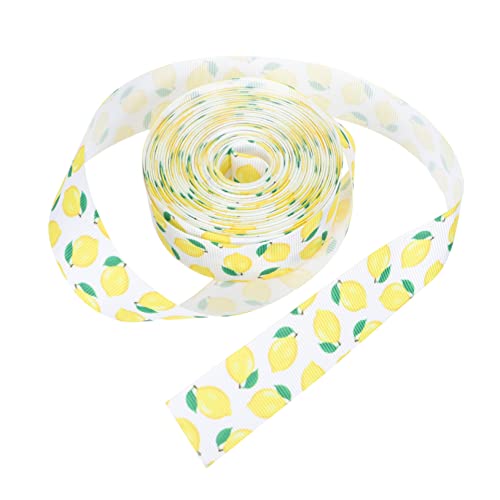 ETHZZLE Langes Zitronen-geschenkband Geripptes Schleifenband für Diy-geschenkverpackung Sommerparty Hochzeit Dekoratives Zart Bedrucktes Classic Ribbon ETHZZLE Langes Zitronen-geschenkband Geripptes Schleifenband für Diy-geschenkverpackung Sommerparty Hochzeit Dekoratives Zart Bedrucktes Classic Ribbon von ETHZZLE