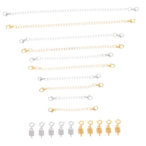 ETHZZLE Teiliges Magnetische Schmuckverschlüsse mit Einstellbaren Kettenverlängerungen Langlebige Legierung Zuverlässiger Magnetverschluss für Halsketten und Armbandverlängerung Diy ETHZZLE Teiliges Magnetische Schmuckverschlüsse mit Einstellbaren Kettenverlängerungen Langlebige Legierung Zuverlässiger Magnetverschluss für Halsketten und Armbandverlängerung Diy von ETHZZLE