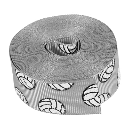 ETHZZLE Volleyball Dekoband Sportliches Geschenkband Reißfest Wiederverwendbar Für DIY Schleifen Haarschmuck Geschenkverpackung Hochzeitsdeko Outdoor von ETHZZLE