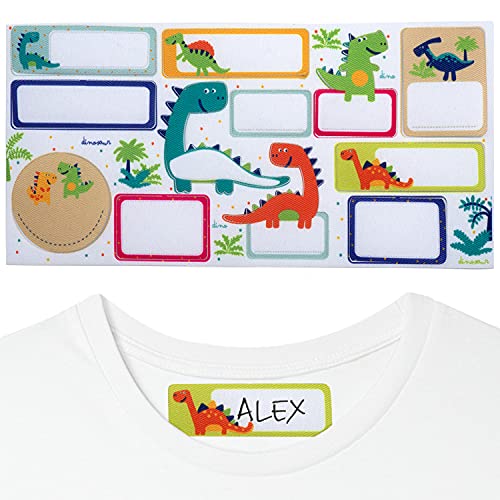 12 Namensschilder zum Aufbügeln für Kleidung, T-Shirts, Hosen, Jeans, Lesezeichen für Kinder, Schule und Kindergarten 12 Namensschilder zum Aufbügeln für Kleidung, T-Shirts, Hosen, Jeans, Lesezeichen für Kinder, Schule und Kindergarten von ETIKIDS