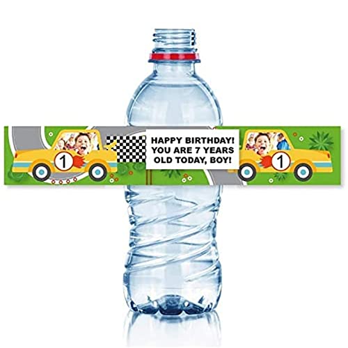 15 personalisierte Flaschenaufkleber für Partys und Geburtstage. Aufkleber mit Namen zum Aufkleben auf 33 cl Wasserflaschen. Wasser-, kühlschrank- und spülmaschinenfest. von ETIKIDS