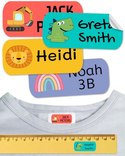 50 Namensaufkleber kinder. Kein bügeln. Für kleidung, schule, gegenstände, kita. Namensschilder personalisiert waschmaschinenfest. 50 Namensaufkleber kinder. Kein bügeln. Für kleidung, schule, gegenstände, kita. Namensschilder personalisiert waschmaschinenfest. von ETIKIDS