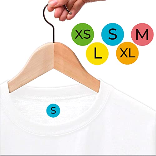 720er Pack Kleidungsetiketten, 17 mm Durchmesser, 5 verschiedene Größen und Farben, Selbstklebende Vinyl Etiketten, Robuster Kleber, Wasserdicht, Hochwertiger Druck, Glänzende Oberfläche, Vinyl 720er Pack Kleidungsetiketten, 17 mm Durchmesser, 5 verschiedene Größen und Farben, Selbstklebende Vinyl Etiketten, Robuster Kleber, Wasserdicht, Hochwertiger Druck, Glänzende Oberfläche, Vinyl von ETIKIDS