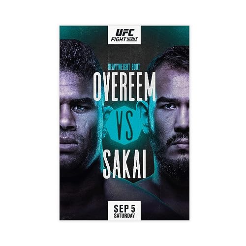 UFC Fight Night 176; Alistair Overeem vs. Augusto Sakai 2020 Boxposter auf Leinwand, Wandkunst, Dekordruck, Bild Gemälde für Wohnzimmer, Schlafzimmer, Dekoration, ungerahmt, 40 x 60 cm UFC Fight Night 176; Alistair Overeem vs. Augusto Sakai 2020 Boxposter auf Leinwand, Wandkunst, Dekordruck, Bild Gemälde für Wohnzimmer, Schlafzimmer, Dekoration, ungerahmt, 40 x 60 cm von ETOMEY