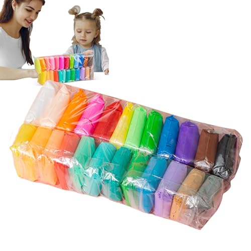 ETUCYNG 24 Farben Kinderknete Lufttrocknende Modelliermasse Bunt Selbsttrocknende Modelliermasse Modellierung Lehm Geschenk Für junge Und Mädchen Im Alter Von 3-12 Jahren ETUCYNG 24 Farben Kinderknete Lufttrocknende Modelliermasse Bunt Selbsttrocknende Modelliermasse Modellierung Lehm Geschenk Für junge Und Mädchen Im Alter Von 3-12 Jahren von ETUCYNG