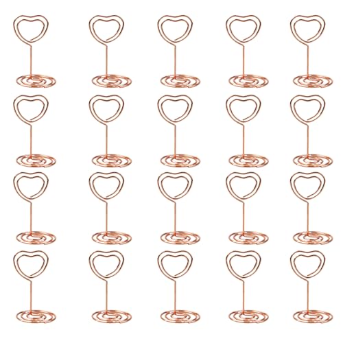 ETUCYNG Fotohalter für Tafelaufsätze, herzförmig, kleine Tischkartenhalter, kleine Tischkartenhalter für Tafelaufsätze, Geburtstag, Party-Dekoration, 20 Stück ETUCYNG Fotohalter für Tafelaufsätze, herzförmig, kleine Tischkartenhalter, kleine Tischkartenhalter für Tafelaufsätze, Geburtstag, Party-Dekoration, 20 Stück von ETUCYNG