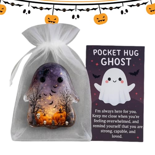ETUCYNG Geister Umarmungskarte - Tragbare Inspirationskarte - Inspirierende Halloween Geschenkidee mit Sensenmann für Erwachsene Kinder Jugendliche Kollegen Büro Wartezimmer von ETUCYNG
