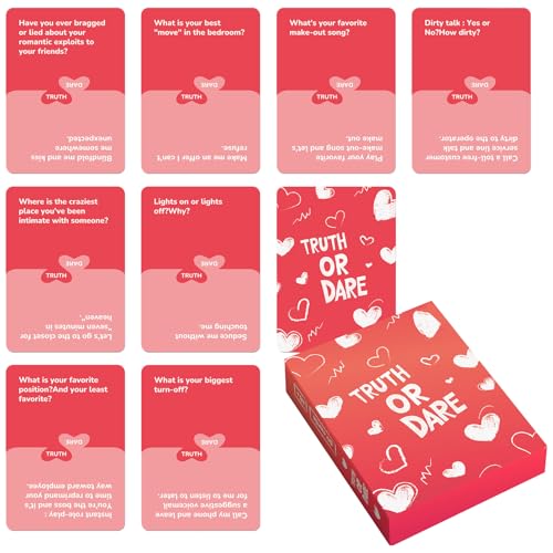 ETUCYNG Gesprächskarten für Paare, Beziehungs-Erkundungsspielzeug, Spiel, verspielte, romantische 50-Date-Ideen, Partygeschenk für Valentinstag, Erwachsene, Date, Nacht, Aktivitäten, Trinken von ETUCYNG