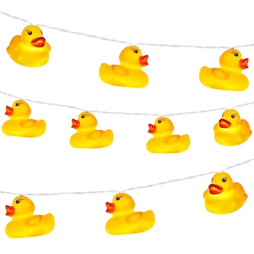 ETUCYNG Lichterkette | Wasserdichte Außenlichterkette,Enten Motiv Deko Beleuchtung Für Camping Zelt Hochzeit Garten Fenster Halloween von ETUCYNG