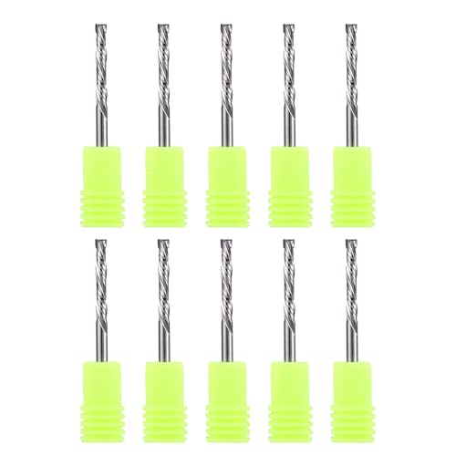 EU_HOZLY 1/8-Zoll-Schaft mit 1/8-Zoll-Schneiddurchmesser Hartmetall-Schaftfräser Up- und Down-Cut-Kompressions-Bit 2 Nuten-Fräser zum Gravieren Fräsen 3D-Bildhauen Schruppen Composite 10 Stück EU_HOZLY 1/8-Zoll-Schaft mit 1/8-Zoll-Schneiddurchmesser Hartmetall-Schaftfräser Up- und Down-Cut-Kompressions-Bit 2 Nuten-Fräser zum Gravieren Fräsen 3D-Bildhauen Schruppen Composite 10 Stück von HOZLY