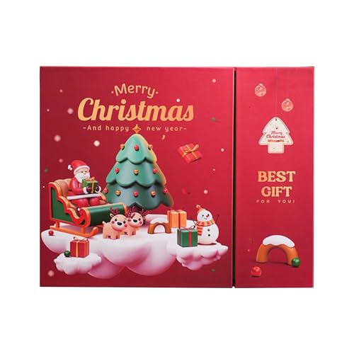 Christmas Advent Boxen | 12 Tage Countdown-Box Selbstbefüllbar Für Kinder,Leerer Countdown Kalender Für Familienfeier Zu Weihnachten Mädchen Christmas Advent Boxen | 12 Tage Countdown-Box Selbstbefüllbar Für Kinder,Leerer Countdown Kalender Für Familienfeier Zu Weihnachten Mädchen von EUBEISAQI