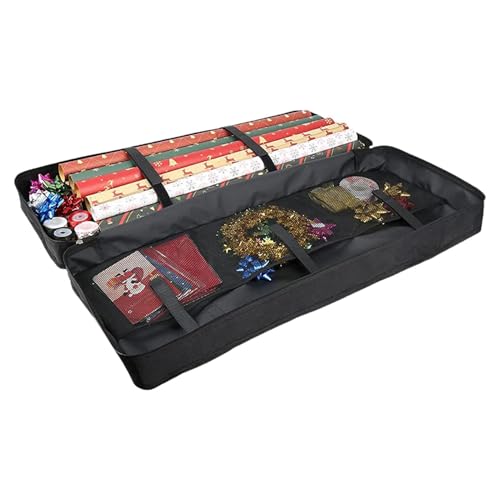 EUBEISAQI Geschenkpapier-Organizer | Urlaubs-Geschenkpapier-Aufbewahrungsbehälter, großes Fassungsvermögen, Urlaubsbandhalter für Zuhause, Hauswirtschaftsraum, Dekorateure, Feier, Geschenkpapier EUBEISAQI Geschenkpapier-Organizer | Urlaubs-Geschenkpapier-Aufbewahrungsbehälter, großes Fassungsvermögen, Urlaubsbandhalter für Zuhause, Hauswirtschaftsraum, Dekorateure, Feier, Geschenkpapier von EUBEISAQI