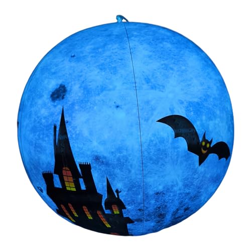 Kürbis Luftballon,Wasserdichter Halloween Dekorationsball - Saisonale Deko Für Haus Hof Garten Party Büro Herbst Terrassen Außenbereich von EUBEISAQI