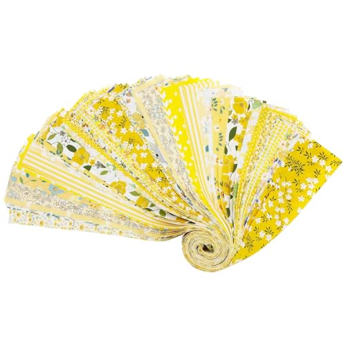 Quiltstoff Jelly Rolls | Vorgeschnittene Baumwollstreifen Bündel zum Basteln | Basteln Nähzubehör für Kissenbezüge Kleider gesteppte Taschen Puppenkleidung Scrapbooking von EUBEISAQI