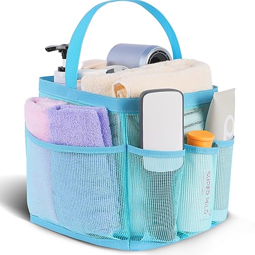 EUDELE Duschablage aus Netzstoff, tragbar, 8 Taschen, großes Fassungsvermögen, schnell trocknend, leicht zu reinigen, ideal für Strand, Schwimmen, Fitnessstudio, Reisen EUDELE Duschablage aus Netzstoff, tragbar, 8 Taschen, großes Fassungsvermögen, schnell trocknend, leicht zu reinigen, ideal für Strand, Schwimmen, Fitnessstudio, Reisen von EUDELE
