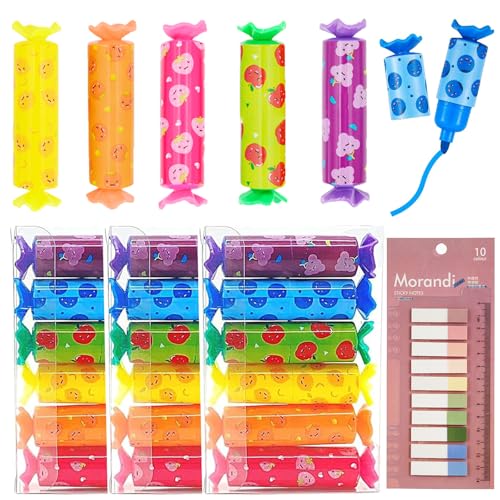 EUDUQ 24 Stück Mini Textmarker Stifte,Bonbon Form Textliner Stifte,Highlighter Pen Kleine Geschenke für Kinder,Aesthetic Marker Pastell,lustige Schreibwaren für Gemälde,Poster,Schulbürobedarf EUDUQ 24 Stück Mini Textmarker Stifte,Bonbon Form Textliner Stifte,Highlighter Pen Kleine Geschenke für Kinder,Aesthetic Marker Pastell,lustige Schreibwaren für Gemälde,Poster,Schulbürobedarf von EUDUQ