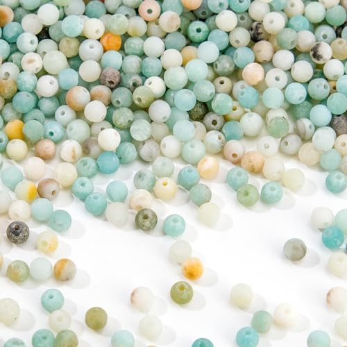EUES 180 Stück 4mm Matt Runde Natürliche Amazonit Perlen, Edelstein Perlen Naturstein Perlen, Edelsteine zum Auffädeln für DIY Armband Halskette Schmuckherstellung, Partys, Feiertage EUES 180 Stück 4mm Matt Runde Natürliche Amazonit Perlen, Edelstein Perlen Naturstein Perlen, Edelsteine zum Auffädeln für DIY Armband Halskette Schmuckherstellung, Partys, Feiertage von EUES