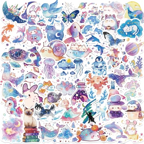 EUFFO Fantasy Anime Sticker 50 Stück, Wasserfeste Kawaii Tier Aufkleber für Laptop Kindle Motorrad Scrapbook Journal Koffer Fahrrad Skateboard Helm EUFFO Fantasy Anime Sticker 50 Stück, Wasserfeste Kawaii Tier Aufkleber für Laptop Kindle Motorrad Scrapbook Journal Koffer Fahrrad Skateboard Helm von EUFFO