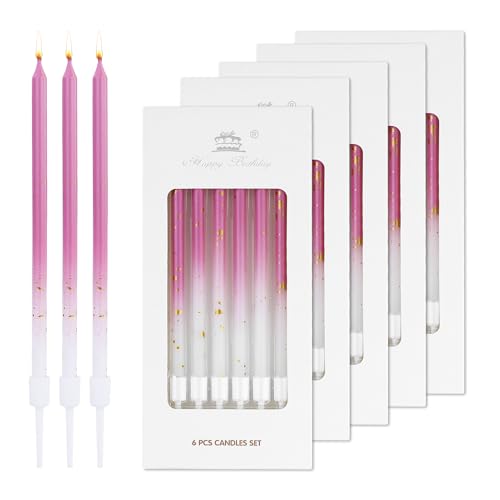Geburtstagskerzen-Set, bunte Party-Kerzen, 30 Stück, Geburtstagskerzen für Kuchen, Roségold, Kuchendekorationen, lange dünne Kerzen, Cupcake-Kerzen für Mädchen, Frauen, Geburtstag, Hochzeit Geburtstagskerzen-Set, bunte Party-Kerzen, 30 Stück, Geburtstagskerzen für Kuchen, Roségold, Kuchendekorationen, lange dünne Kerzen, Cupcake-Kerzen für Mädchen, Frauen, Geburtstag, Hochzeit von EUGENEKELLY