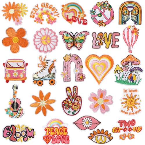 25 Stück bügelflicken Kinder, Flicken Zum Aufbügeln Vintage Buchstaben Hippie Accessoires Patches Bügelbilder für Textilien mit Liebesherz für Kleidung Rucksack Jacken Jeans Hemd DIY Handwerk 25 Stück bügelflicken Kinder, Flicken Zum Aufbügeln Vintage Buchstaben Hippie Accessoires Patches Bügelbilder für Textilien mit Liebesherz für Kleidung Rucksack Jacken Jeans Hemd DIY Handwerk von EUIOOVM