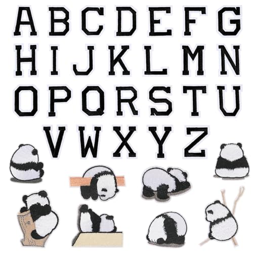 Bügelflicken Kinder, 34 Stück Bügel Patches Kinder, Buchstaben und Panda Sticker zum Aufbügeln, Aufbügeln Aufbügelflicken Sticker zum Aufnähen für T-Shirt Jeans Kleidung Hüte Taschen Bügelflicken Kinder, 34 Stück Bügel Patches Kinder, Buchstaben und Panda Sticker zum Aufbügeln, Aufbügeln Aufbügelflicken Sticker zum Aufnähen für T-Shirt Jeans Kleidung Hüte Taschen von EUIOOVM