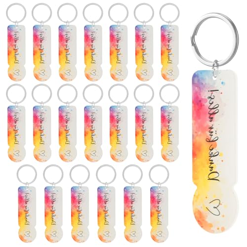 EUIOOVM 20 Stück Acryl Schlüsselanhänger Abziehbar Einkaufswagenchip Schlüsselanhänger, Zum Zerlegen von Einkaufswagen, Abschiedsgeschenk Erzieherin Geschenk für Abschluss, Hochzeit, Taufe EUIOOVM 20 Stück Acryl Schlüsselanhänger Abziehbar Einkaufswagenchip Schlüsselanhänger, Zum Zerlegen von Einkaufswagen, Abschiedsgeschenk Erzieherin Geschenk für Abschluss, Hochzeit, Taufe von EUIOOVM