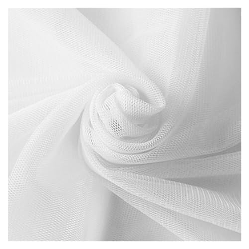 160 x 100/500 cm weicher Netzstoff, verschlüsseltes Hochzeitskleid-Material, DIY-Vorhänge, Moskitonetz und dekoratives Handwerk, leichtes und strapazierfähiges Stricktuch (1.160 x 200 cm) von EUIYCBA
