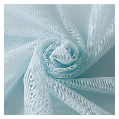 160 x 100/500 cm weicher Netzstoff, verschlüsseltes Hochzeitskleid-Material, DIY-Vorhänge, Moskitonetz und dekoratives Handwerk, leichtes und strapazierfähiges Stricktuch (30,160 x 200 cm) von EUIYCBA